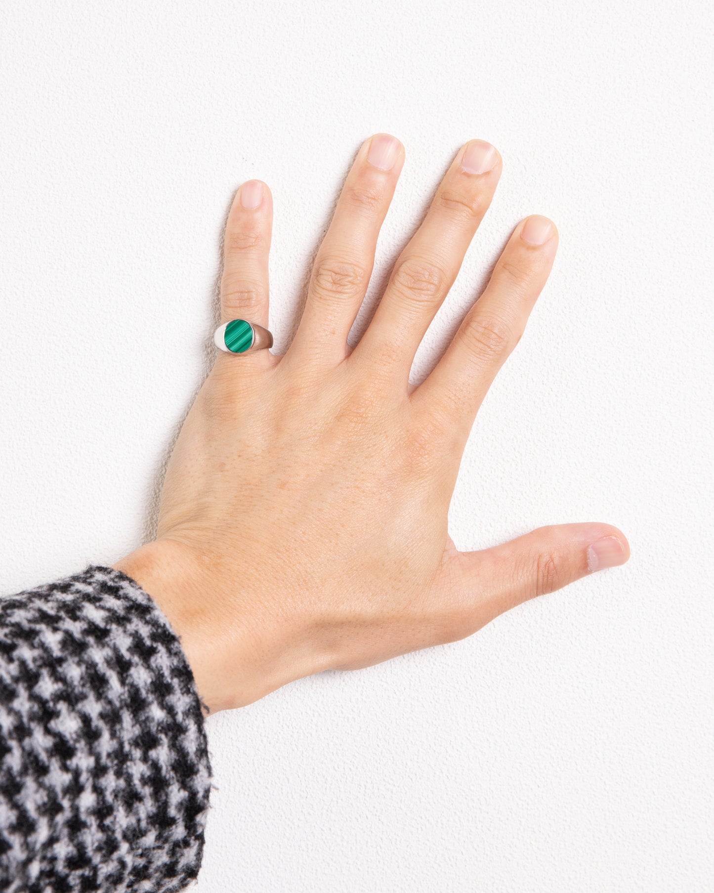 SV925 マラカイト シグネットリング- BFJ × LeLi-