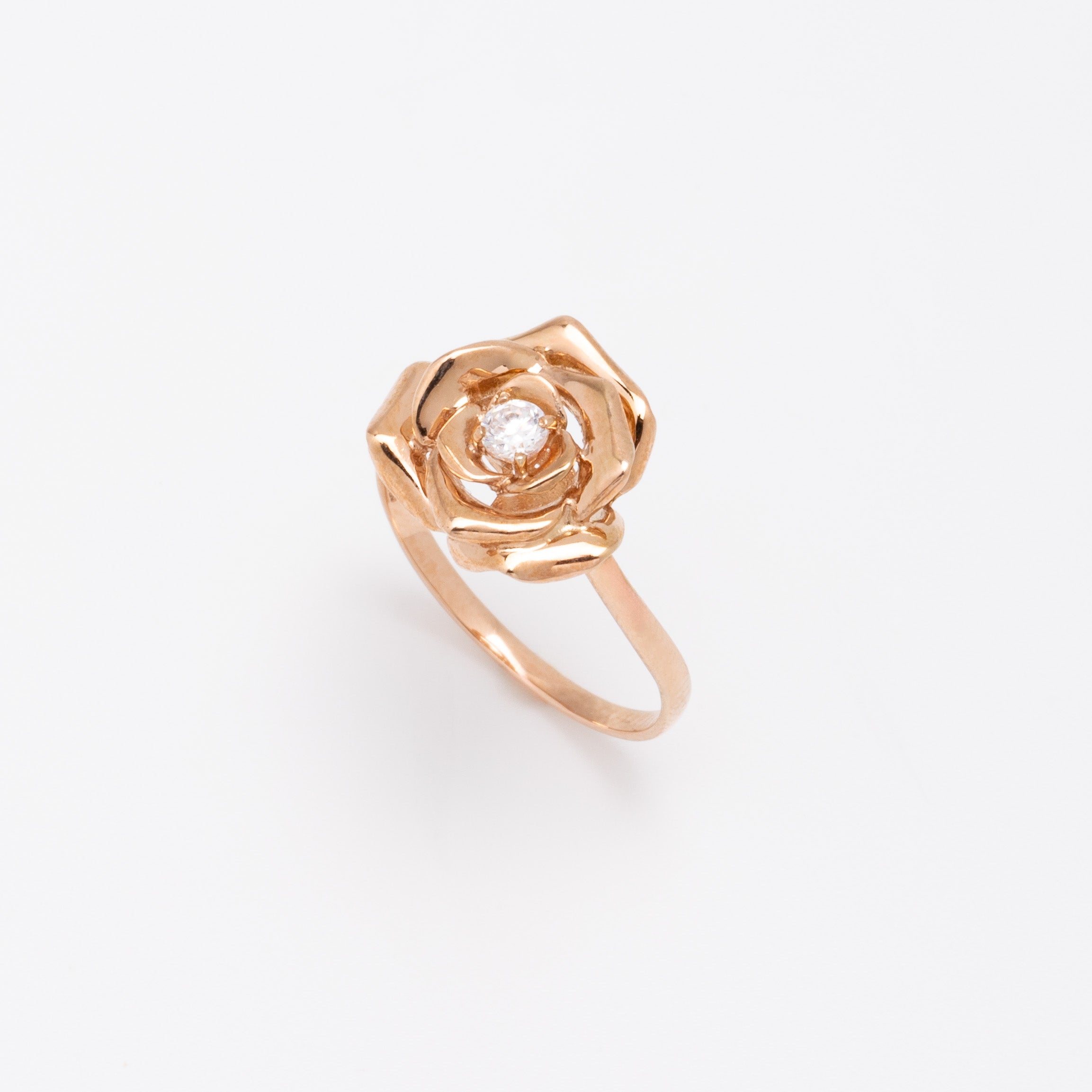 K18PG diamond 0.1ct rose ring LeLi Princess jewelry – DEEX STYLE