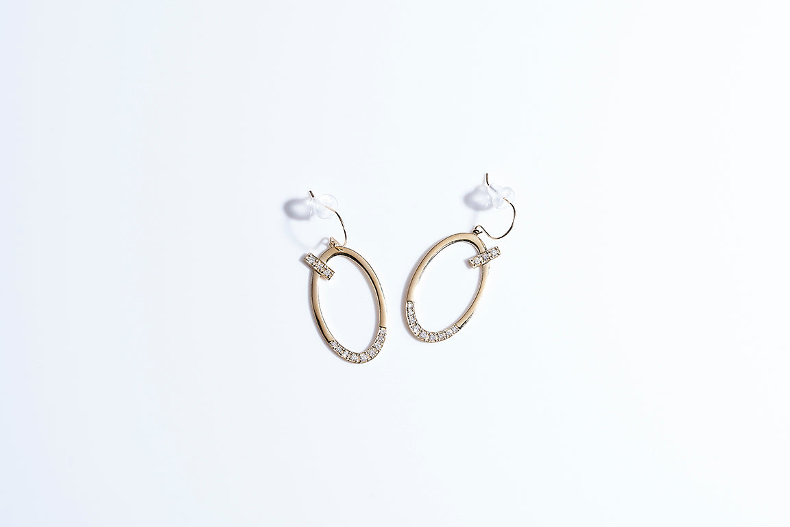 K18YG ダイヤ 0.26ct ピアス -ChériB-