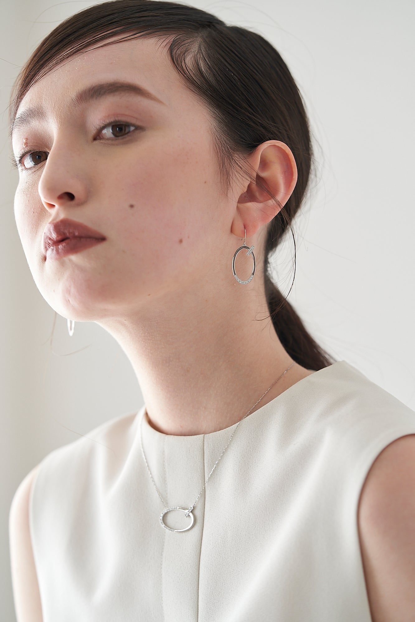 PT900 ダイヤ 0.26ct ピアス -ChériB-