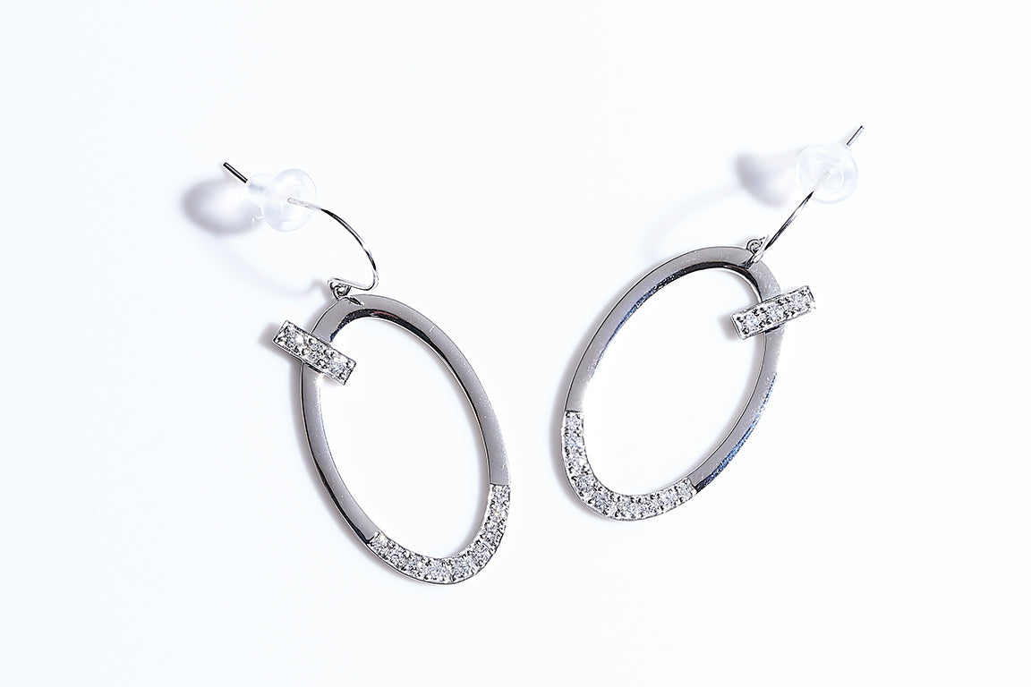 PT900 ダイヤ 0.26ct ピアス -ChériB-