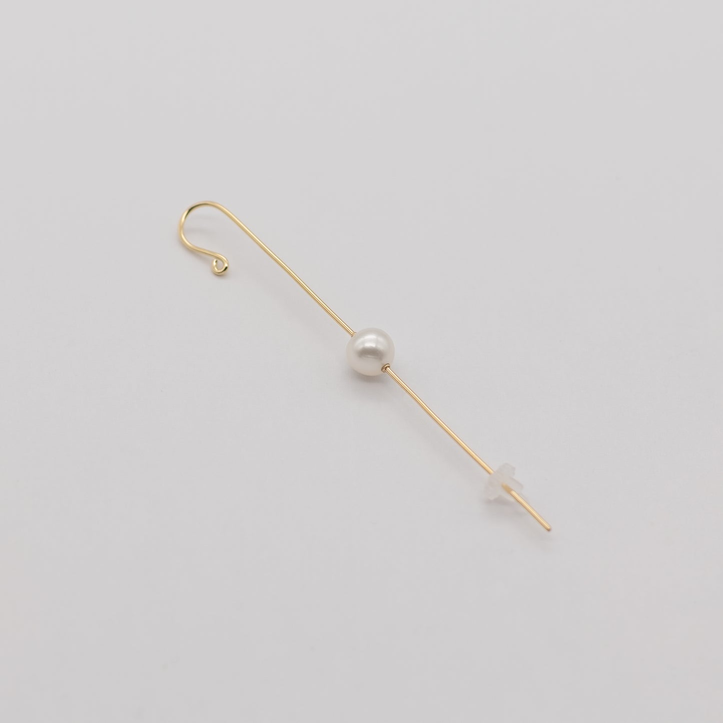 LAKAS K18YG Akoya pearl ear wrap pierce