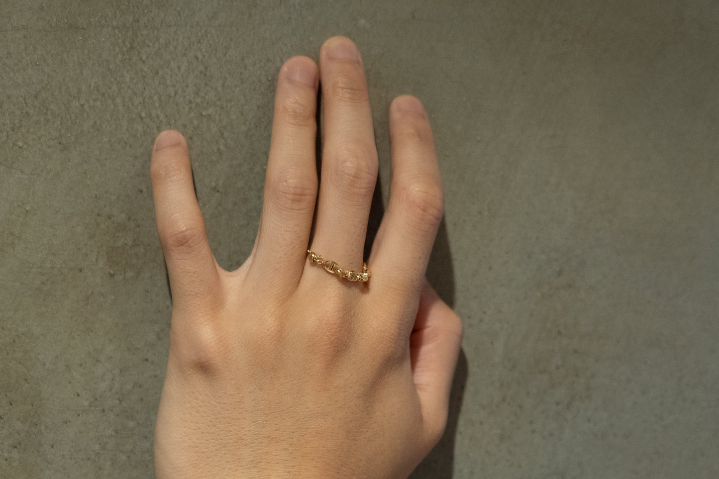 LAKAS K18YG bridge ring