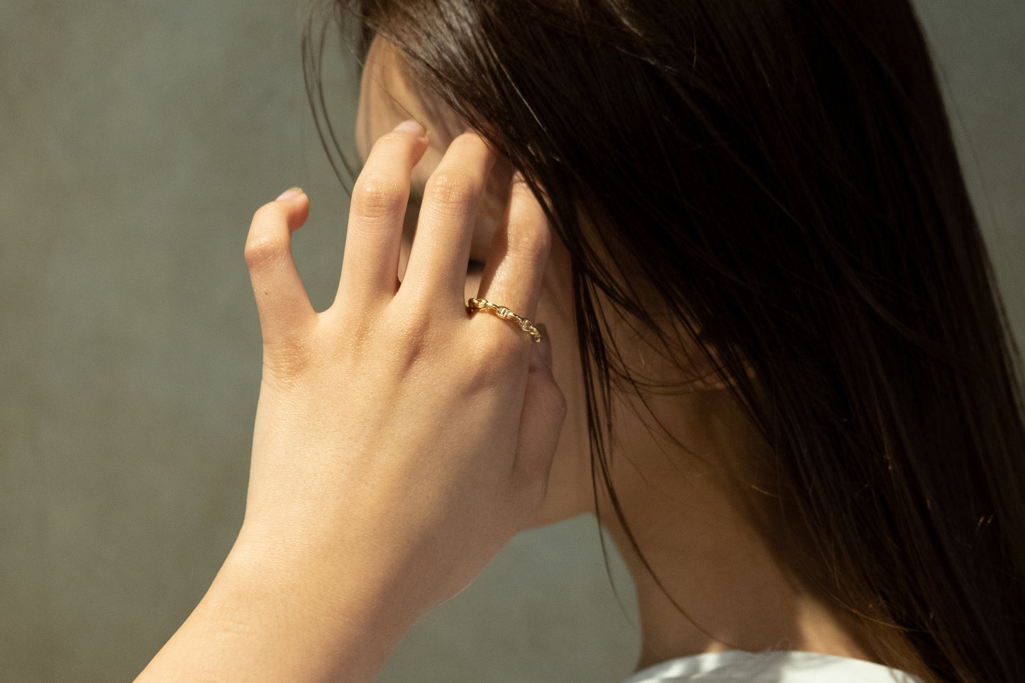 LAKAS K18YG bridge ring