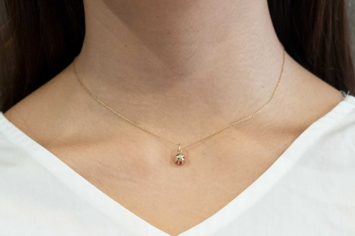 LAKAS K18YG ruby wrap up reversible necklace