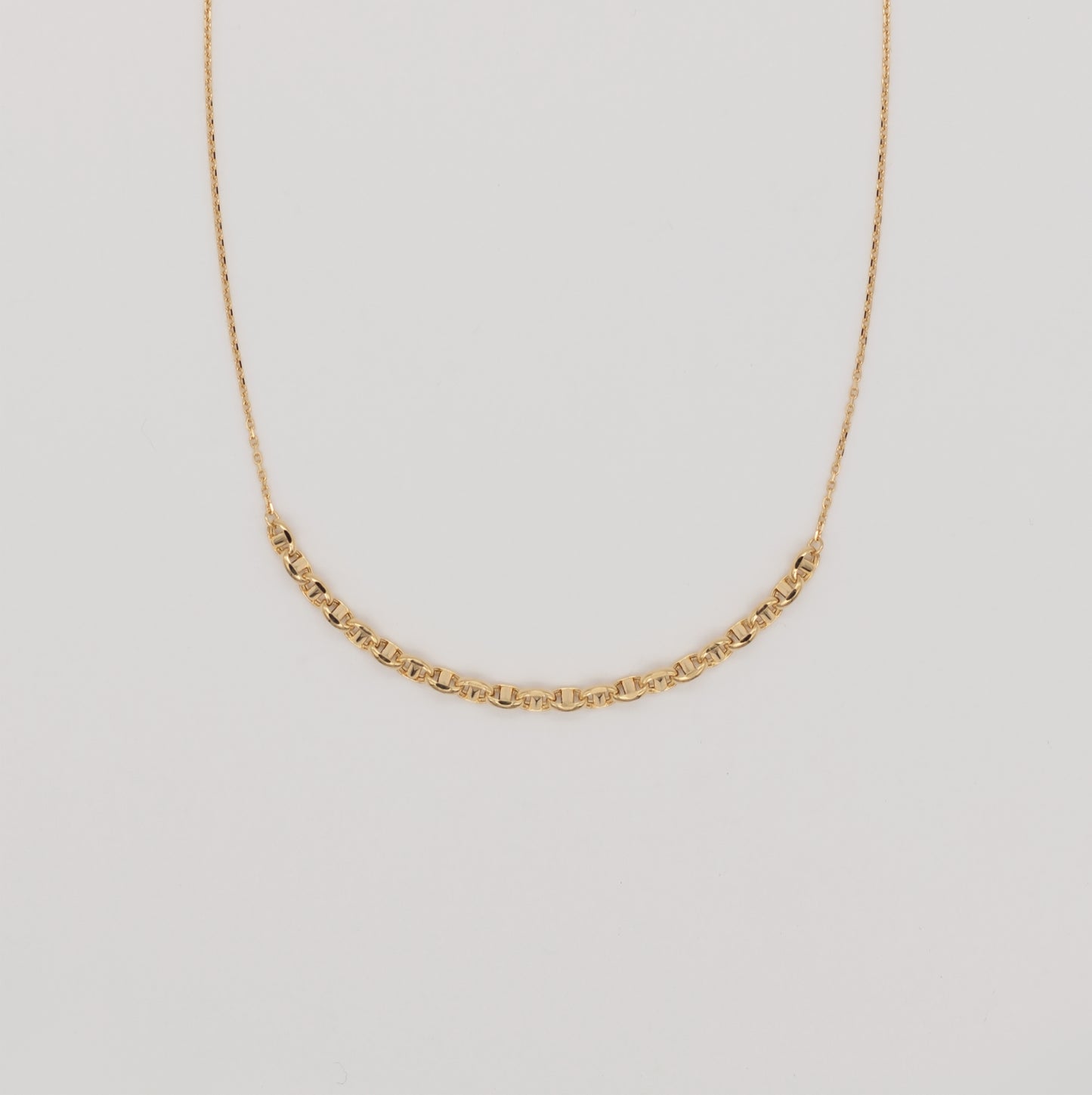 LAKAS K18YG bridge necklace
