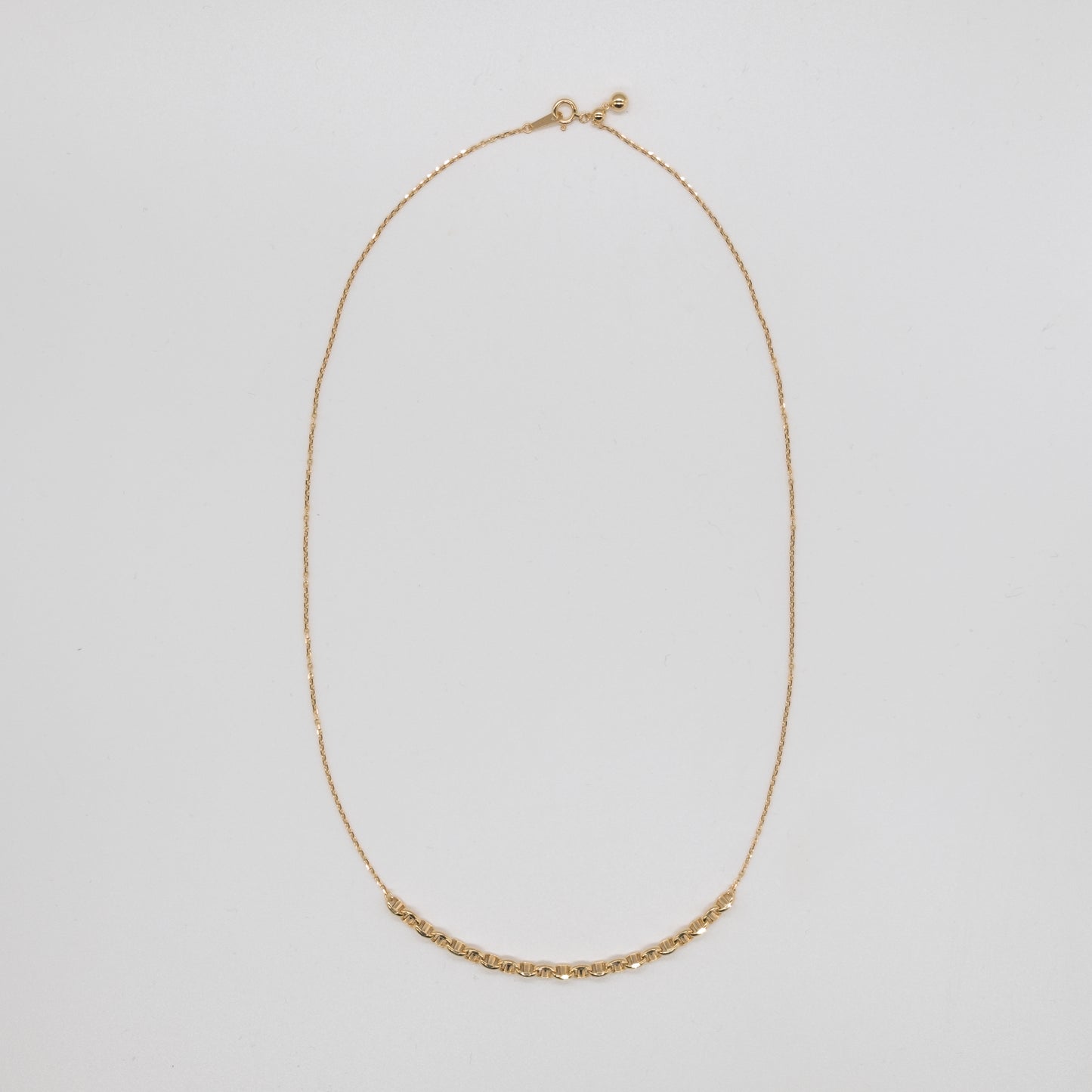 LAKAS K18YG bridge necklace