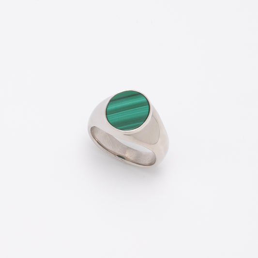 SV925 マラカイト シグネットリング- BFJ × LeLi-