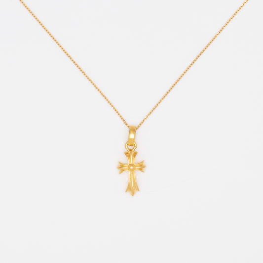 K18YG ベビー クロス ネックレス
