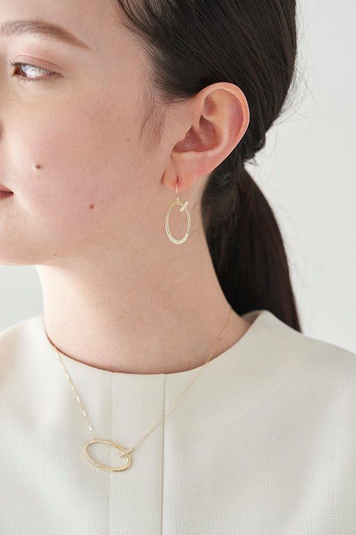 K18YG ダイヤ 0.26ct ピアス -ChériB-