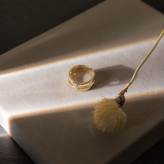 moca K10YG ダイヤリング