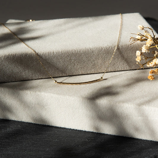 moca K10YG パイプネックレス M size