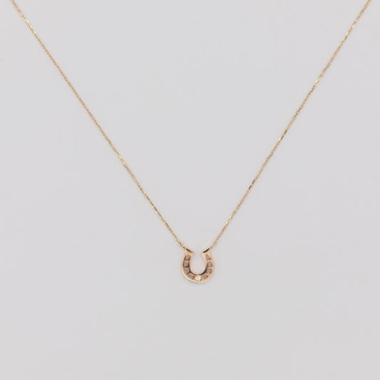 LAKAS K10YG horseshoe necklace