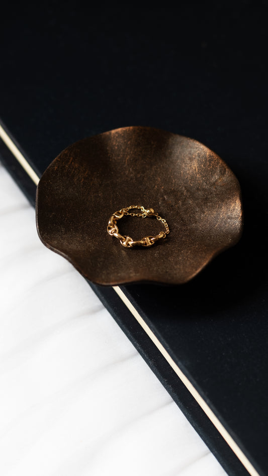 LAKAS K18YG bridge ring